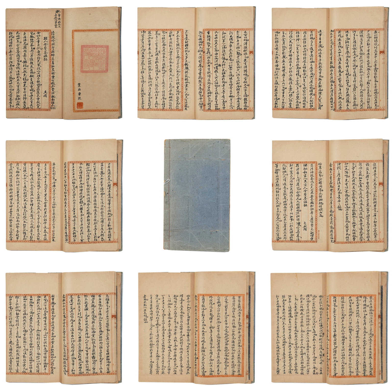 A CALLIGRAPHY ALBUM LEAVES ON PAPER BY ZENG XI.曾熙: Calligraphy Album Leaves on Paper by Zeng Xi.曾熙