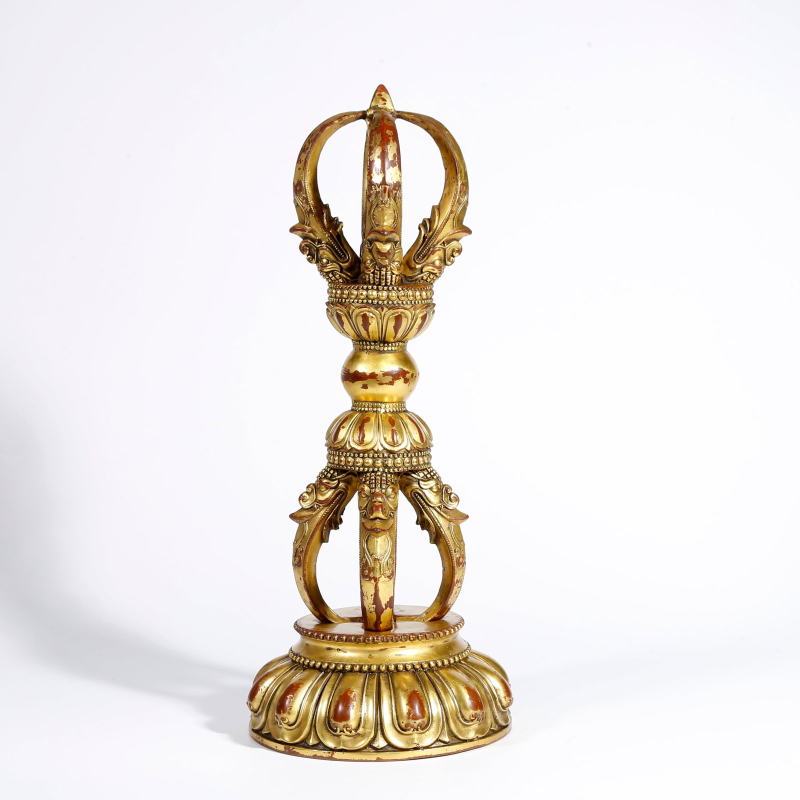 A GILT BRONZE RITUAL IMPLEMENT (1 of 10)