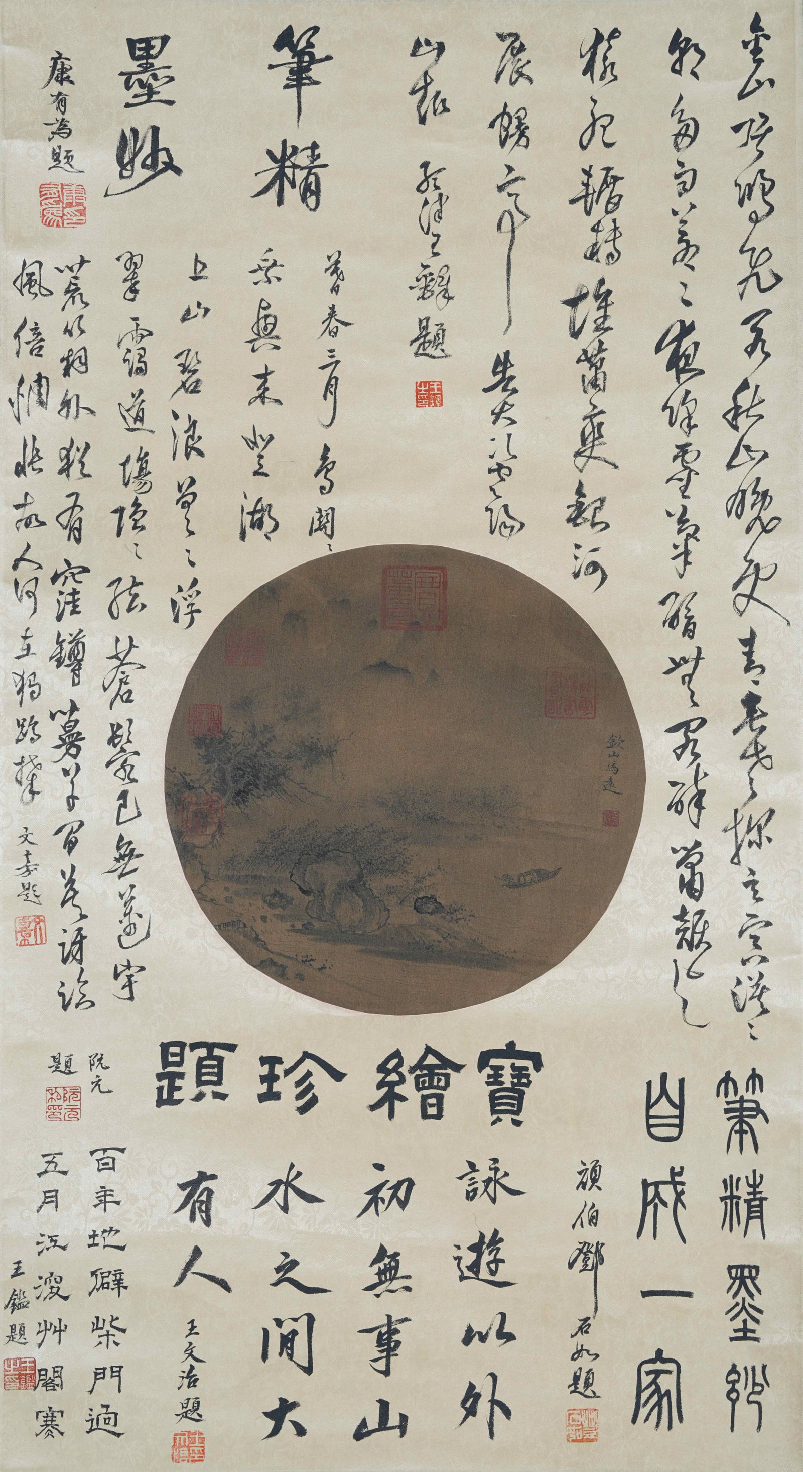 A LANDSCAPE PAINTING ON SILK BY MA YUAN.馬遠 (1 of 8)