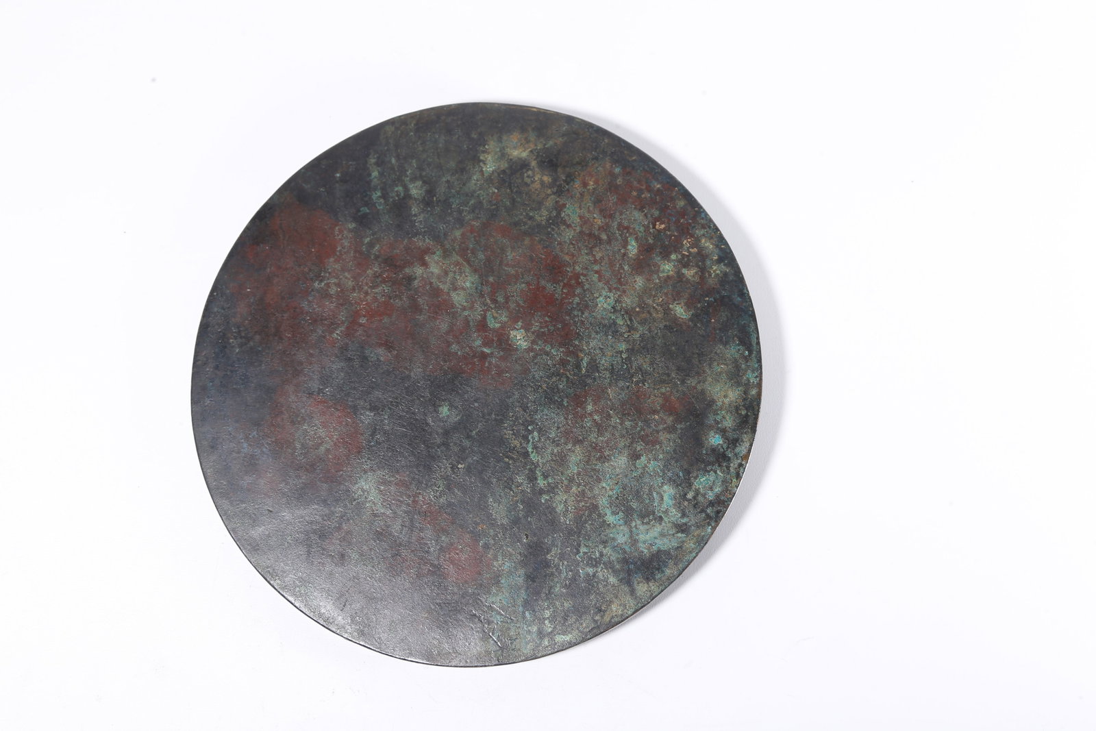 A BRONZE MIRROR WITH DOUBLE FISH PATTERN - 8