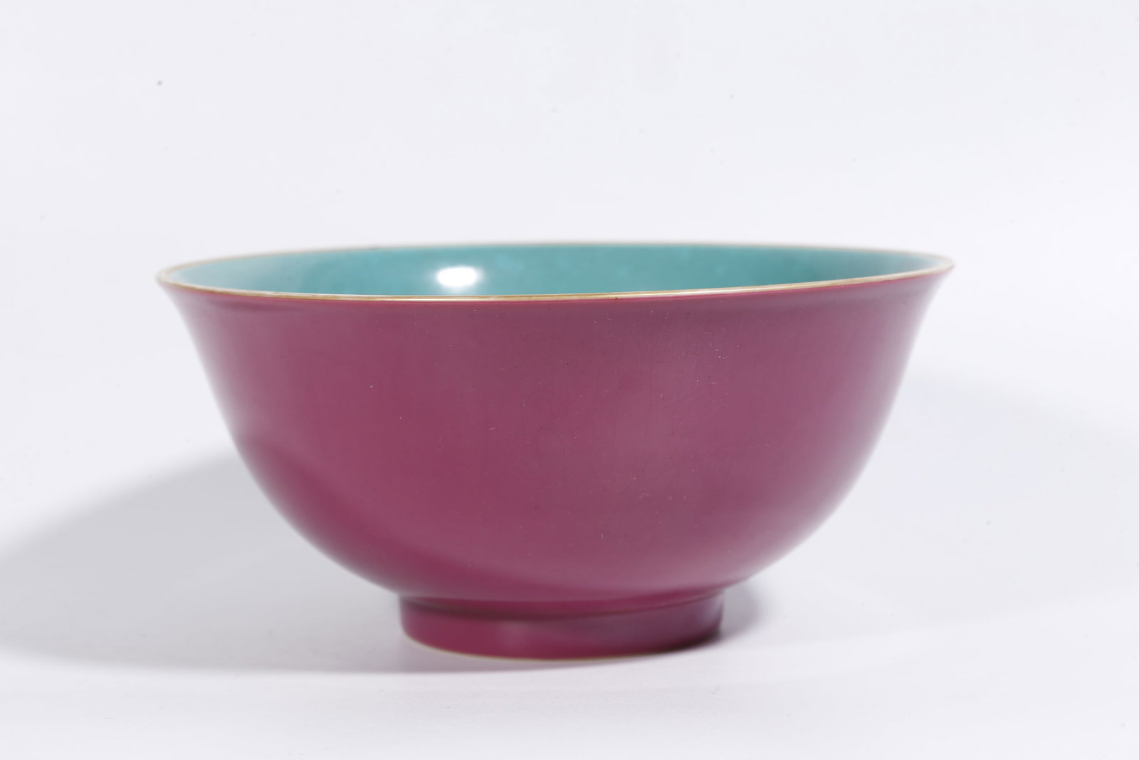 A RUBY-RED GLAZED BOWL - 4