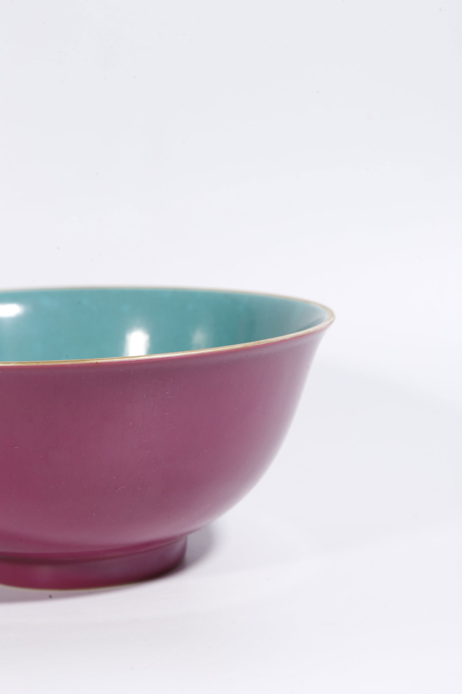 A RUBY-RED GLAZED BOWL - 5