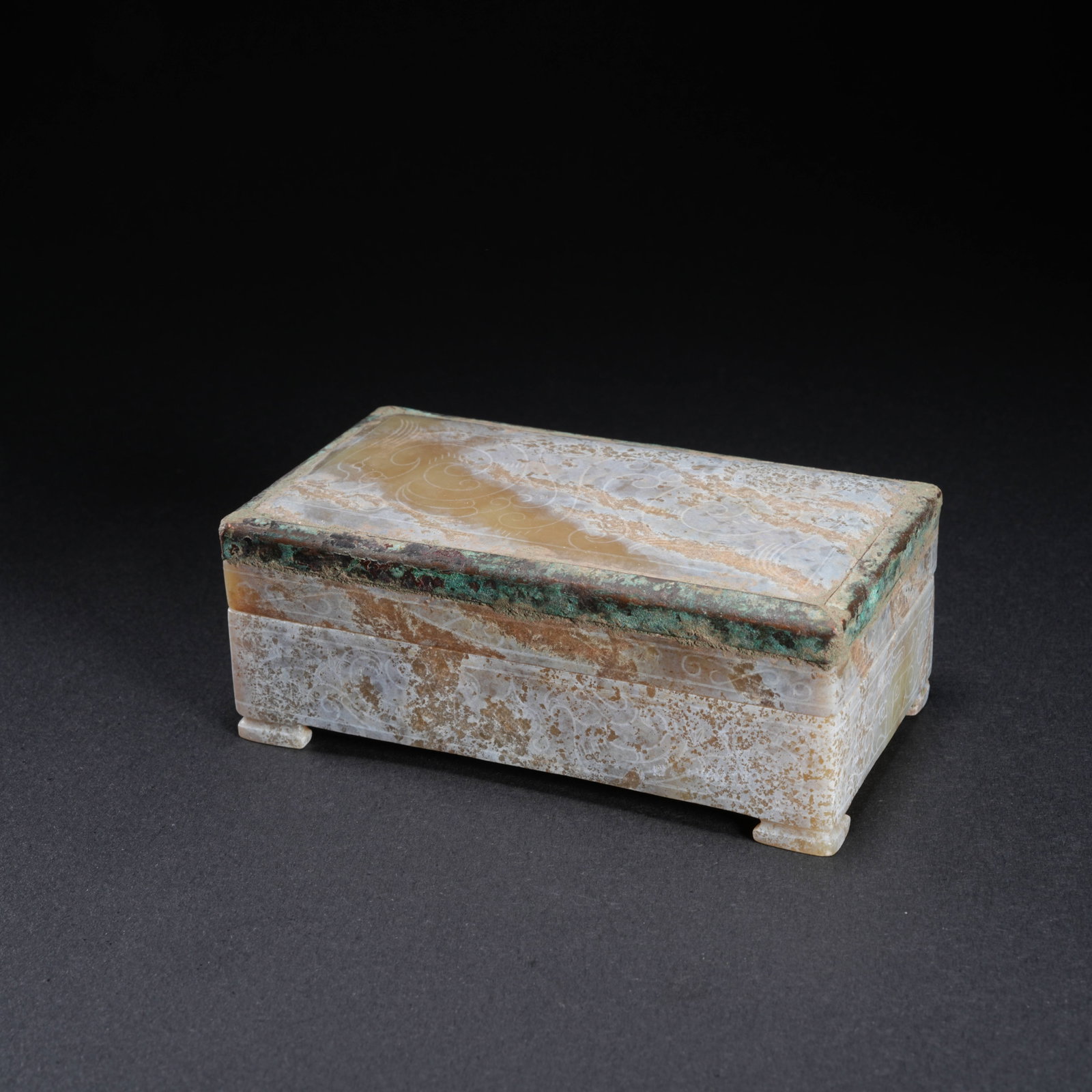 A HETIAN JADE COVERED BOX (1 of 11)