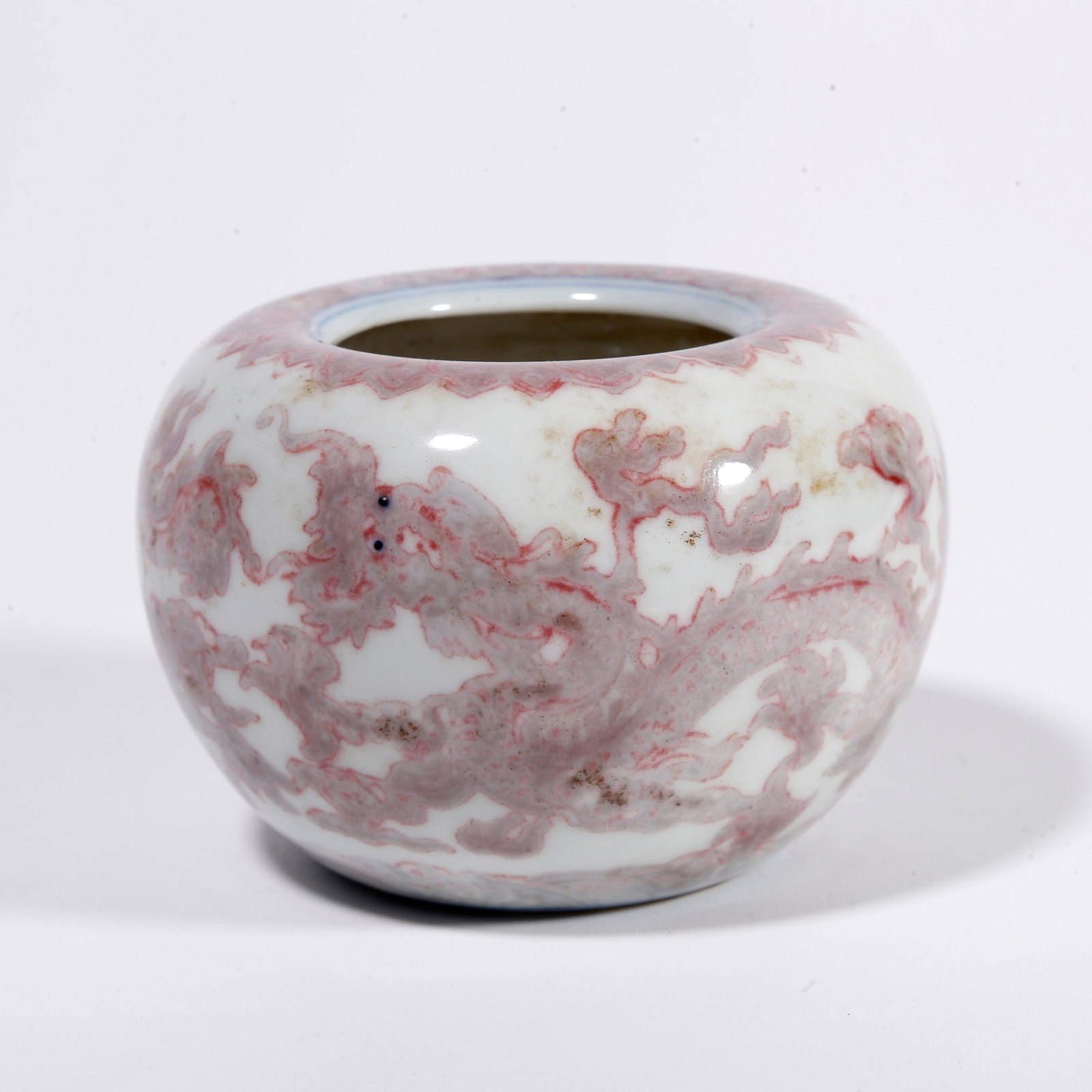 A UNDERGLAZE RED JAR WITH DRAGON PATTERN (1 of 8)