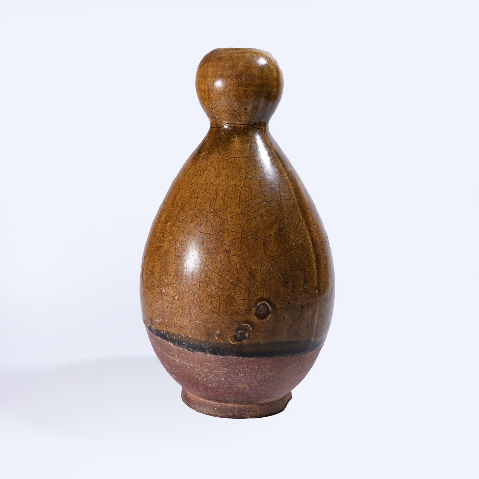 A BROWN-GLAZED GARLIC-NECK VASE (1 of 9)