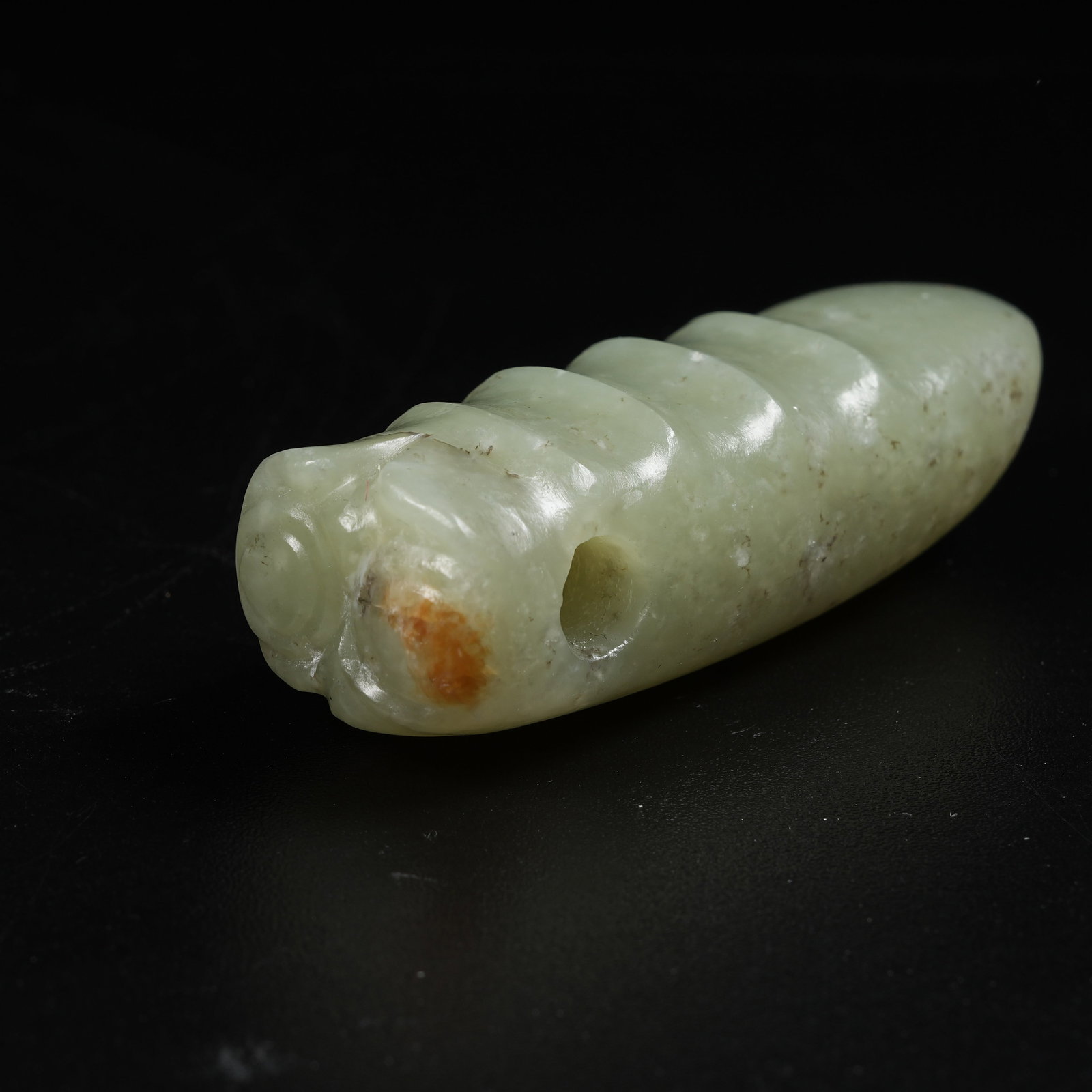 A HONGSHAN CULTURE ANCIENT JADE CICADA: Hongshan Culture Ancient Jade Cicada