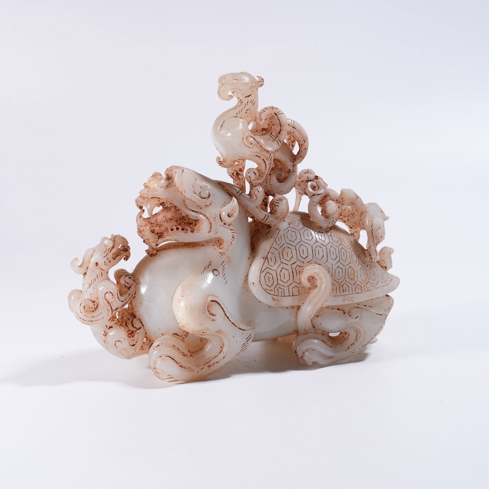 A ARCHAIC JADE FOUR GUARDIAN BEASTS (1 of 8)