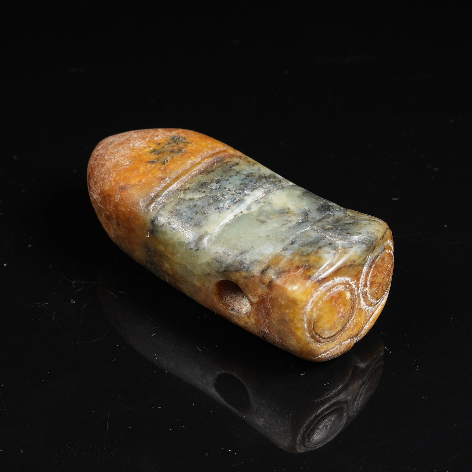 A ANCIENT JADE CICADA PENDANT: Ancient Jade Cicada Pendant