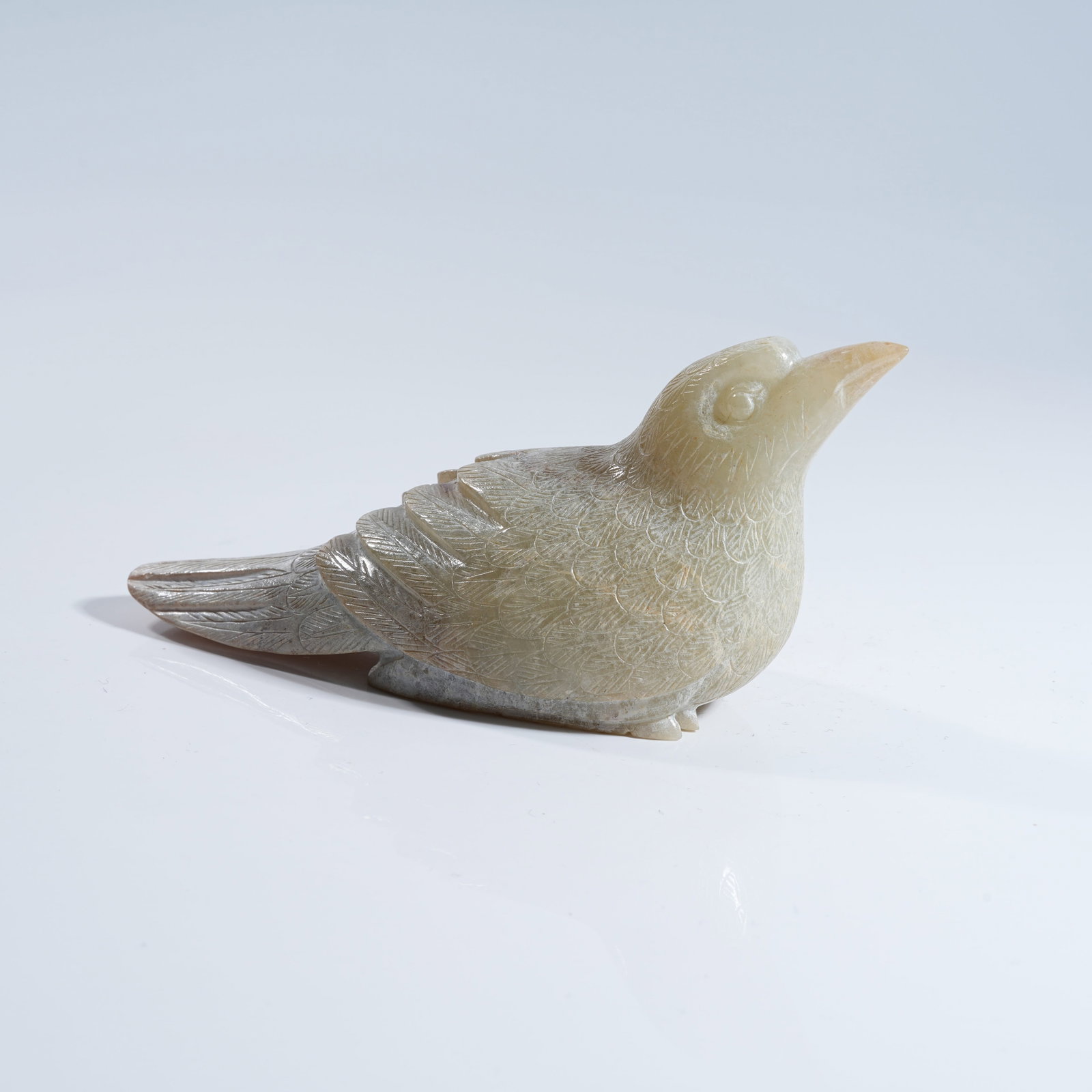A ANCIENT JADE PEACE AND PROSPERITY ORNAMENT: Ancient Jade Peace and Prosperity Ornament