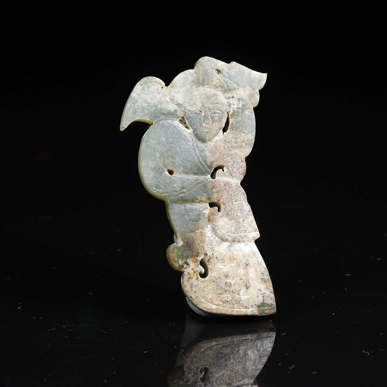 A ANCIENT JADE DANCER PENDANT (1 of 9)