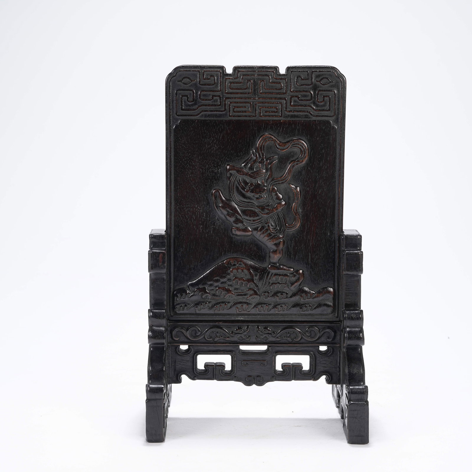 A ZITAN WOOD SCREEN WITH KUI STAR WINNING GLORY PATTERN (1 of 8)