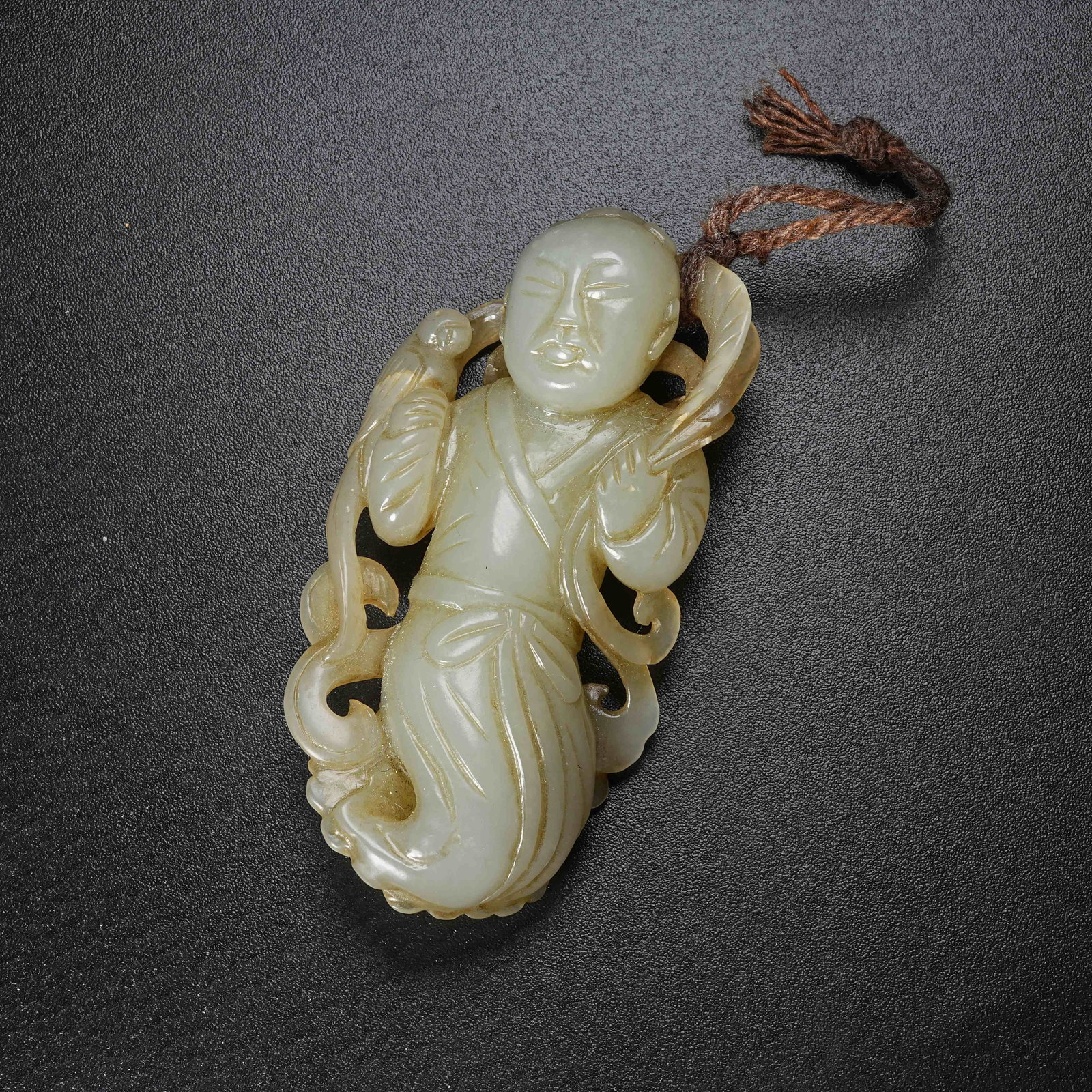 A HETIAN JADE BOY ORNAMENT (1 of 9)