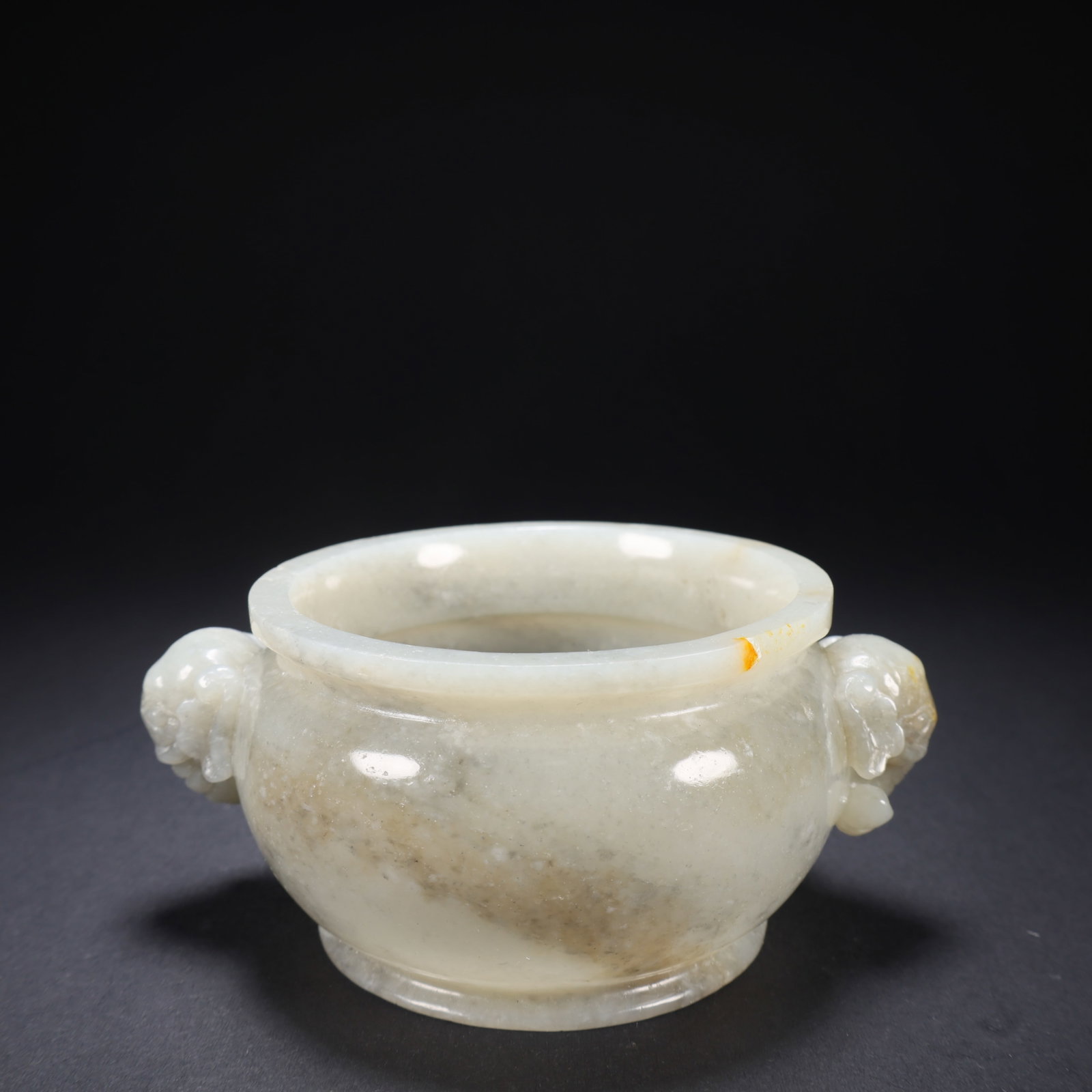 A HETIAN JADE DOUBLE-ELEPHANT-HANDLED CENSER (1 of 9)