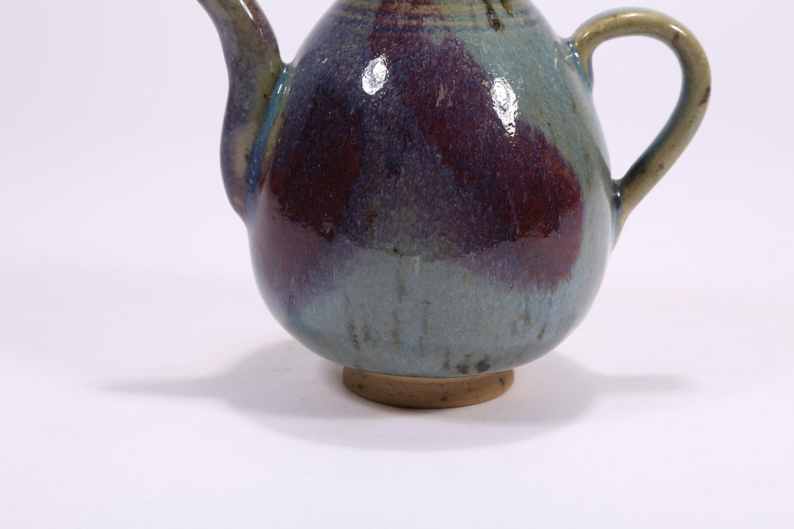 A JUN WARE GLAZE PITCHER - 3