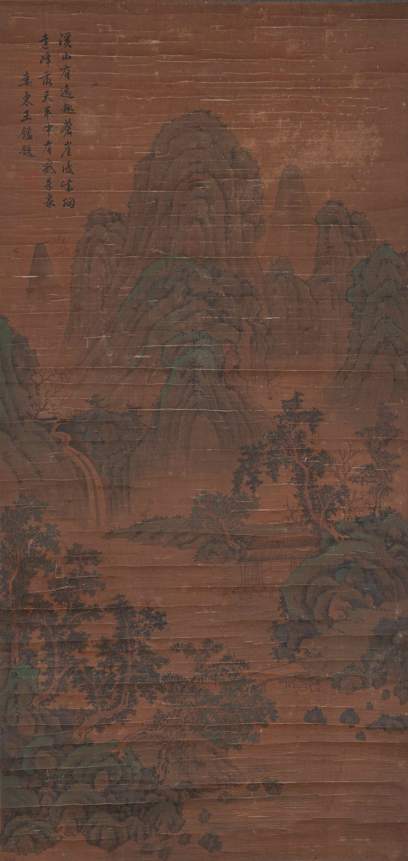 A LANDSCAPE PAINTING ON SILK BY QIU YING.仇英 (1 of 9)