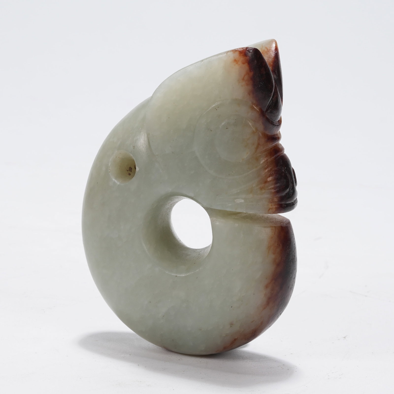 A HONGSHAN CULTURE ANCIENT JADE PIG DRAGON (1 of 9)