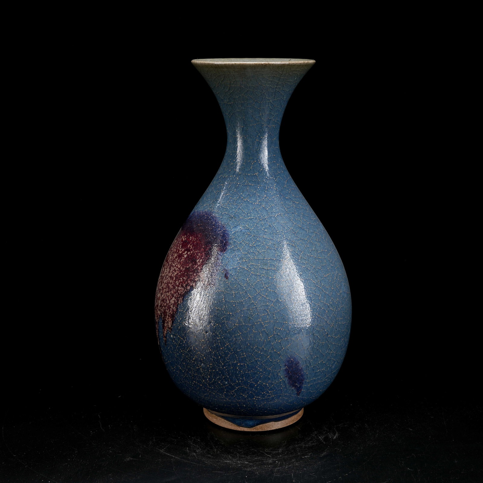 A JUN KILN FLARED-MOUTH BOTTLE (1 of 9)