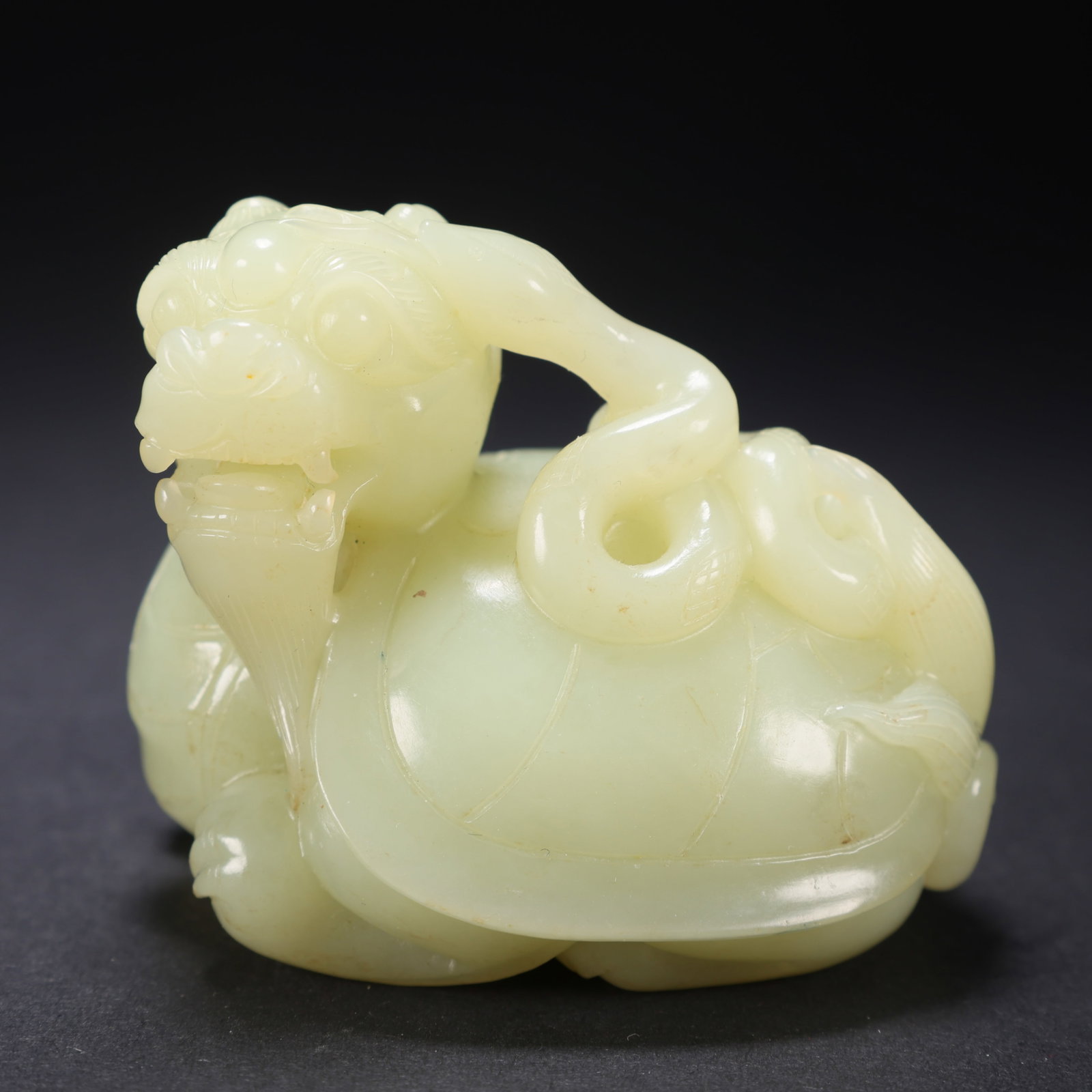 A TIANHUANG JADE DRAGON-TURTLE (1 of 9)