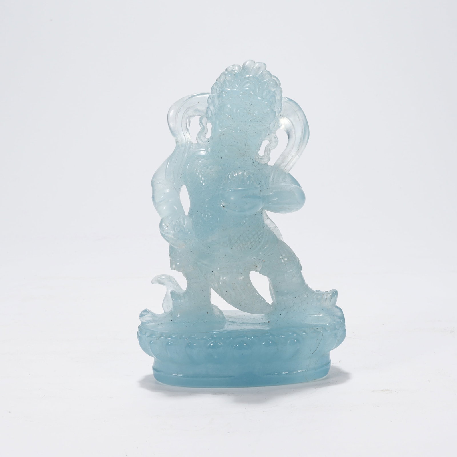 A AQUAMARINE YELLOW JAMBHALA ORNAMENT (1 of 9)