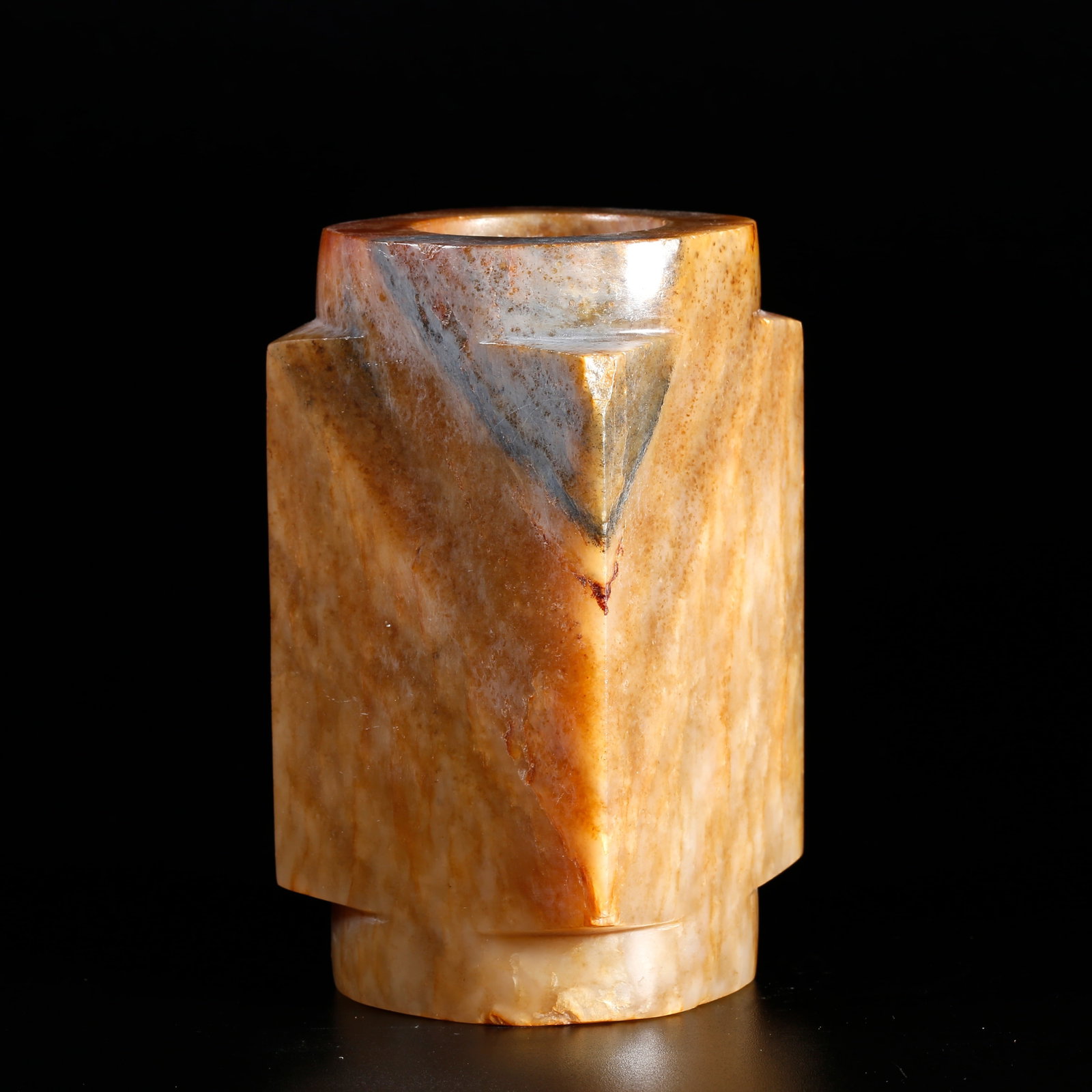 A HETIAN JADE CARVED CONG (1 of 10)