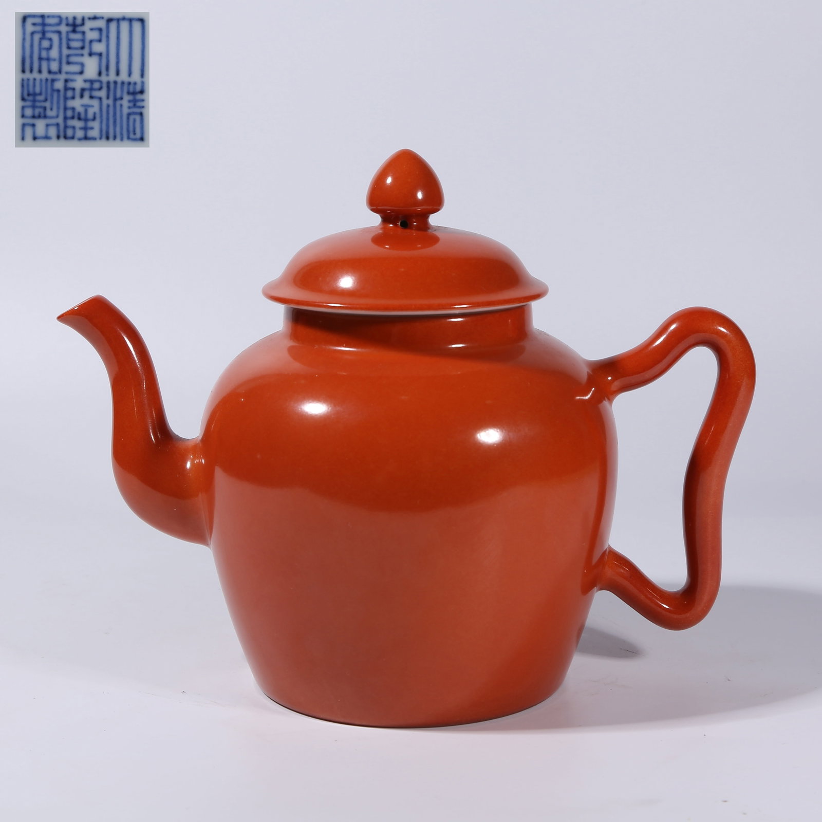 A CORAL-RED GLAZED EWER (1 of 8)