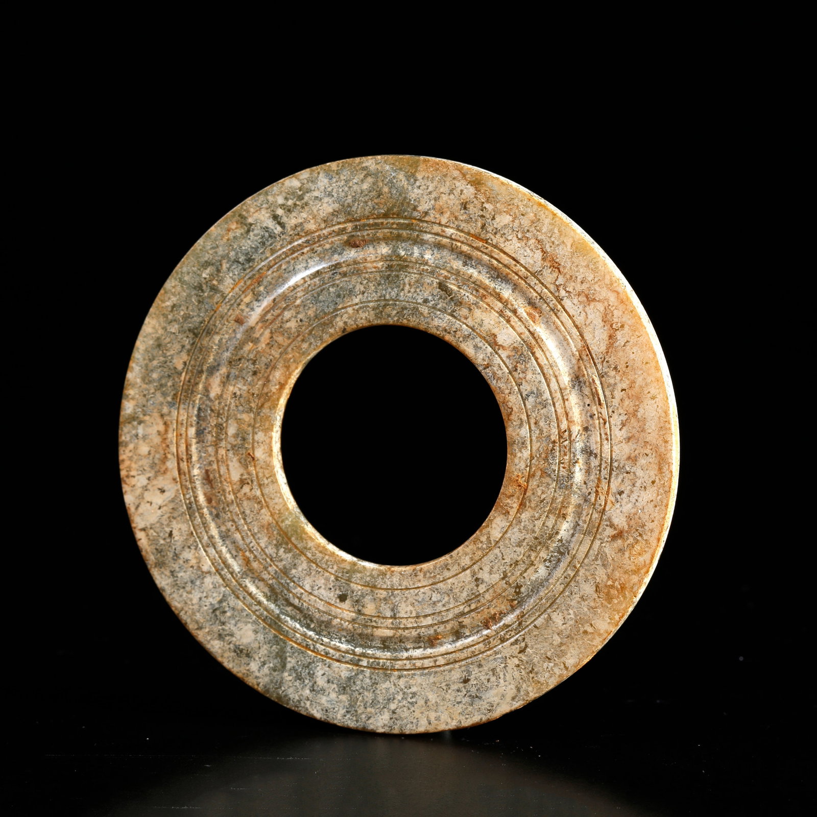 A ARCHAIC JADE CARVED BI DISC (1 of 10)
