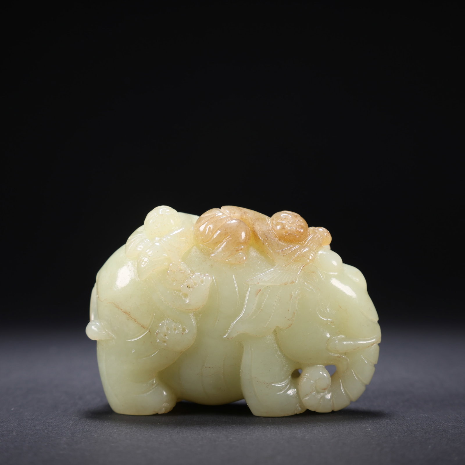 A HETIAN JADE ELEPHANT (1 of 9)