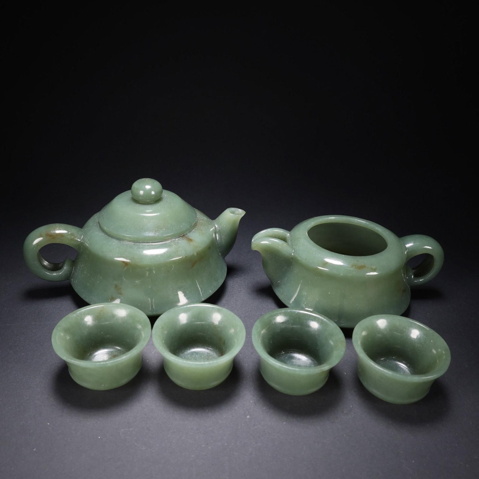 A HETIAN JADE TEA SET (1 of 9)