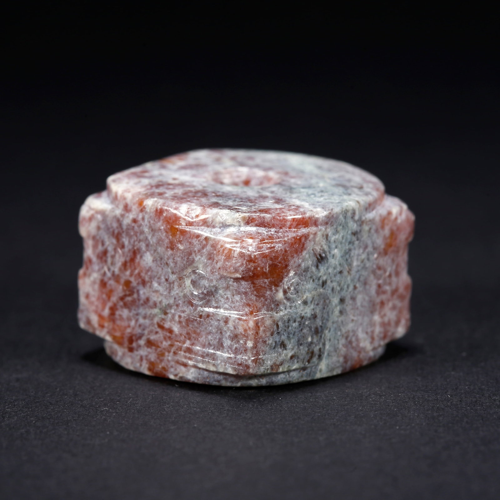 A ANCIENT JADE SMALL CONG (1 of 7)