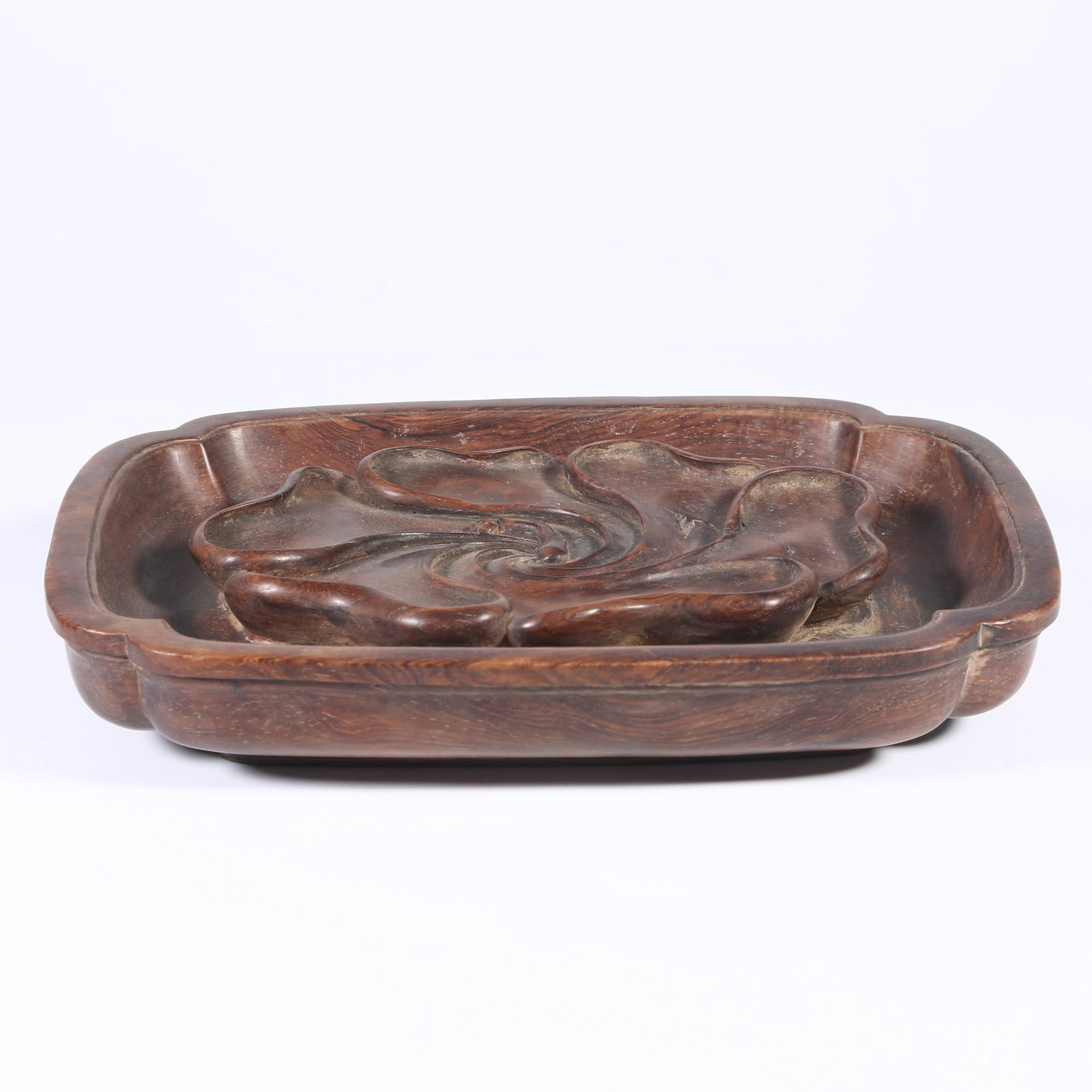 A HUANGHUALI INCENSE TRAY: Huanghuali Incense Tray