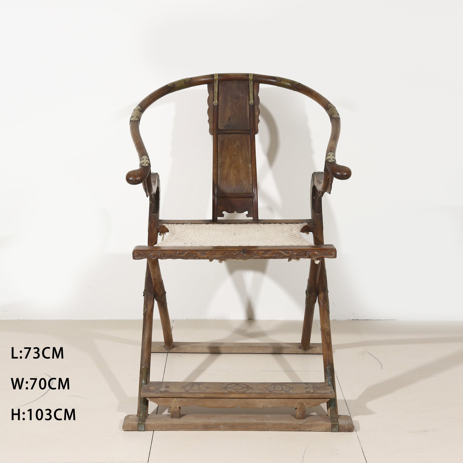 A HUANGHUALI FOLDING CHAIR (JIAOYI) (1 of 10)