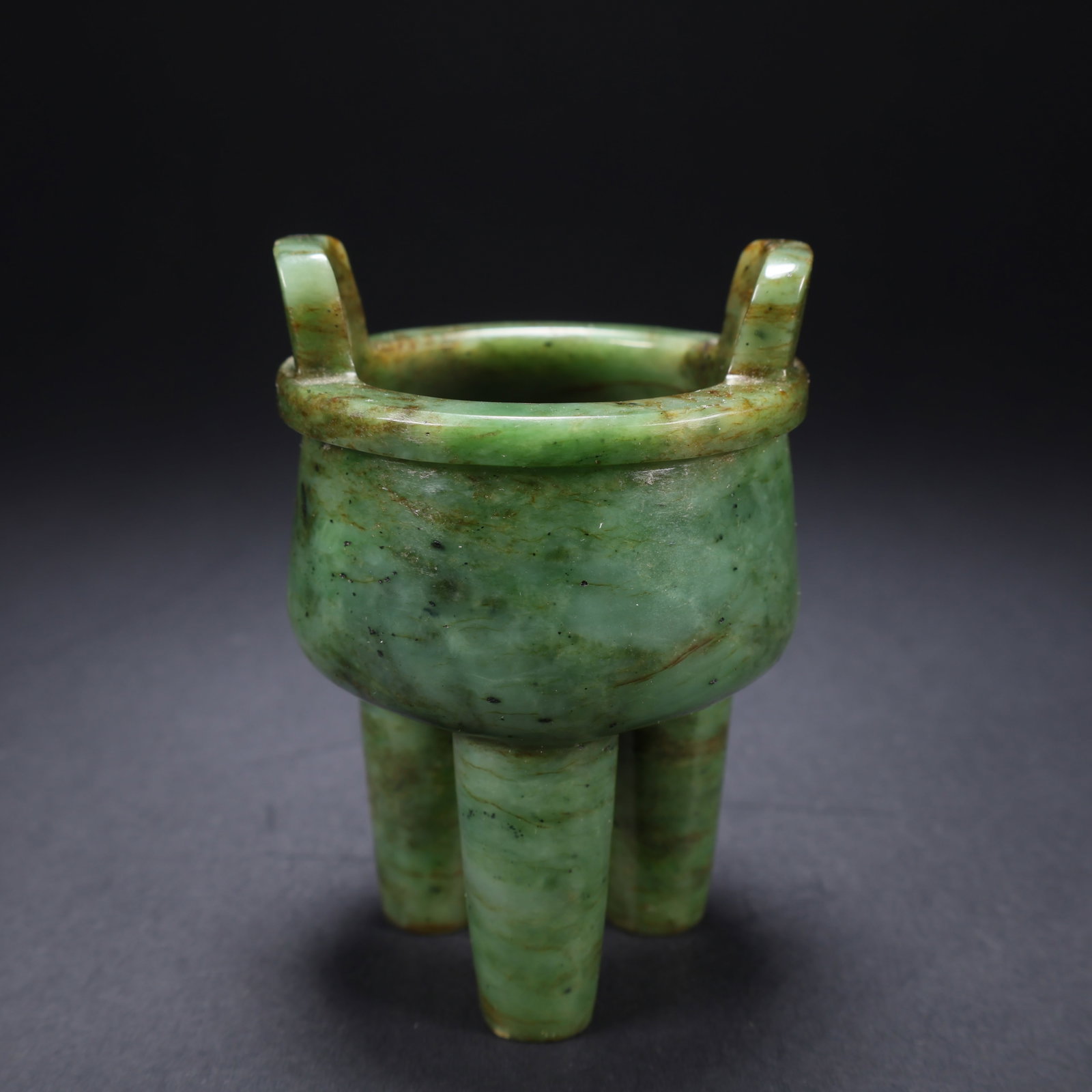 A HETIAN BIYU THREE-LEGGED CENSER (1 of 9)