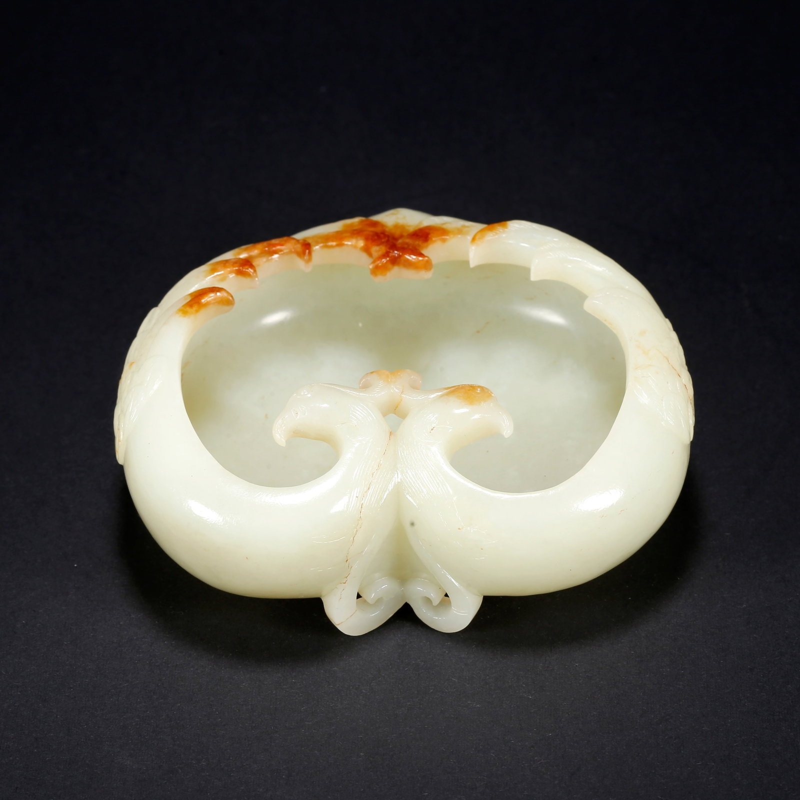 A HETIAN JADE DOUBLE-PHOENIX WASHER (1 of 9)