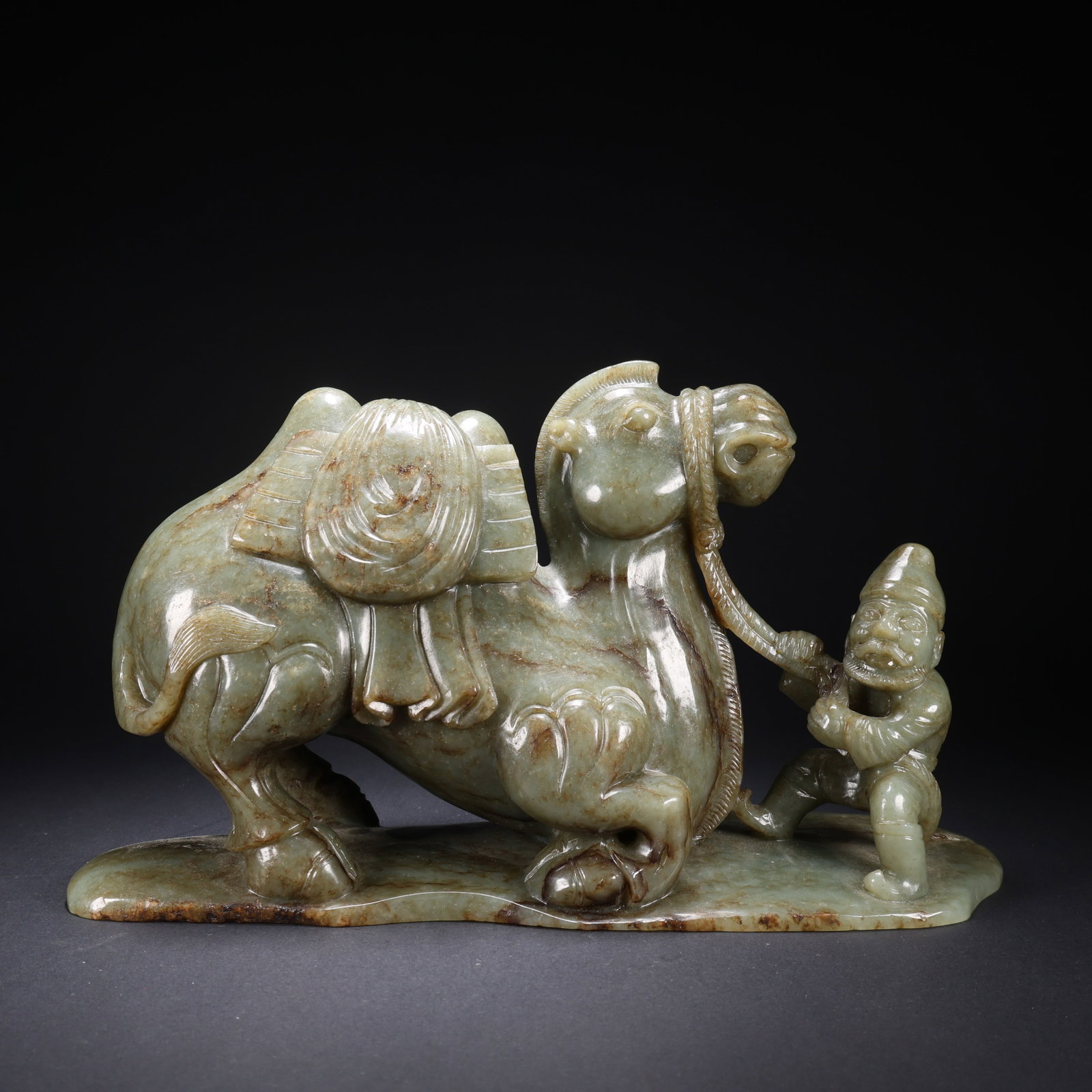 A HETIAN JADE RECLINING CAMEL ARHAT (1 of 9)