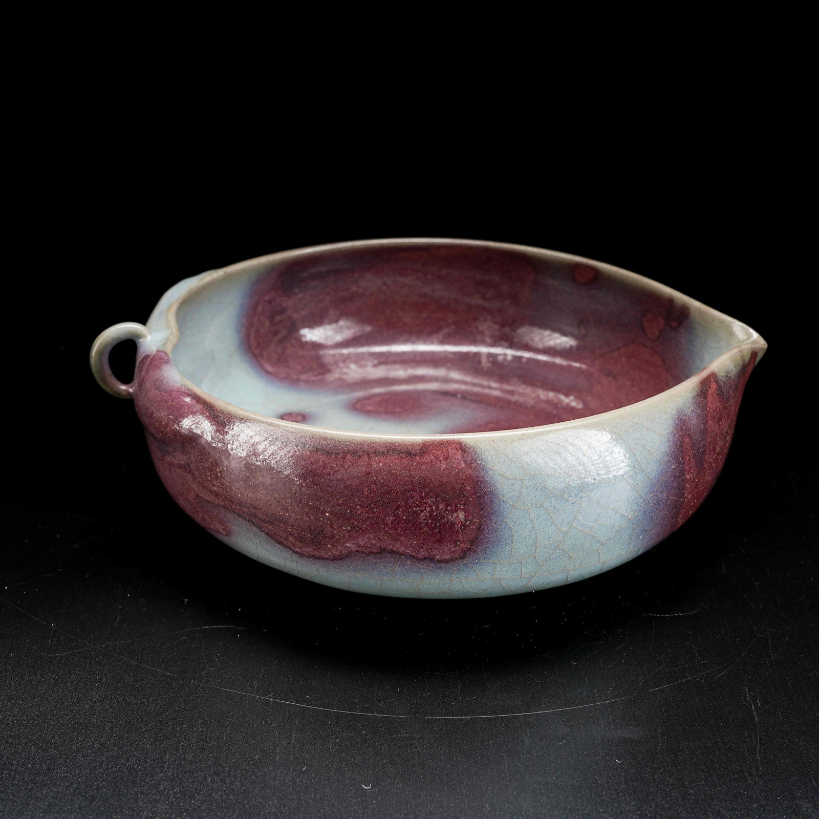 A JUN KILN WATER PITCHER SHAPED AS LONGEVITY PEACH (1 of 9)