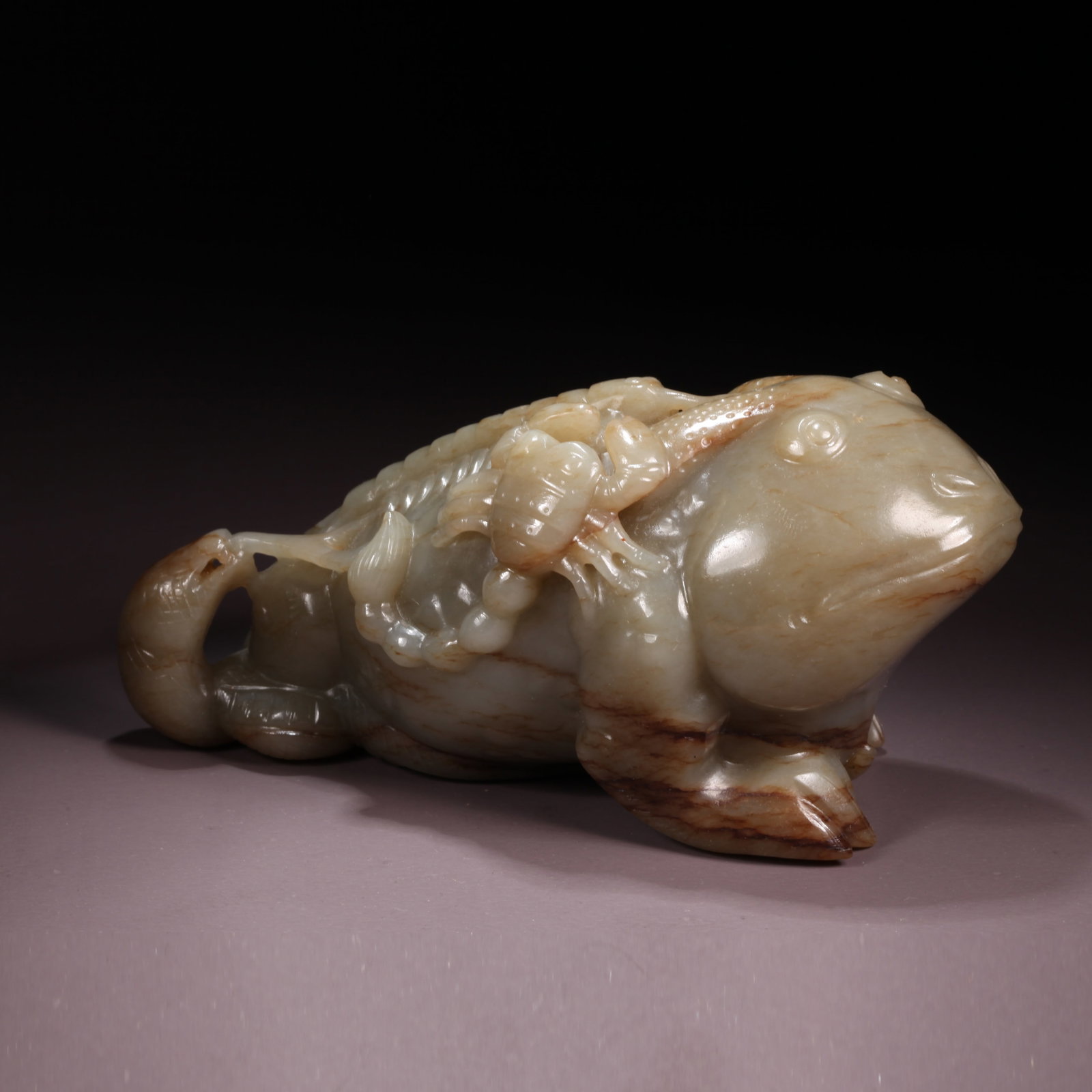 A HETIAN JADE FIVE POISONS ORNAMENT (1 of 8)