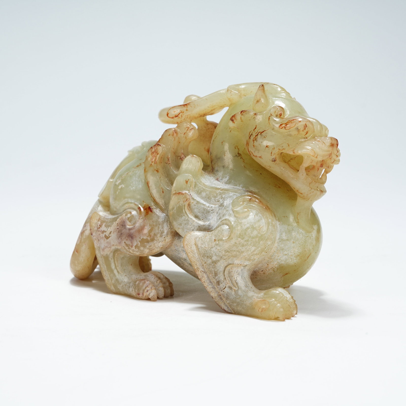 A ARCHAIC JADE BIXIE ORNAMENT (1 of 8)