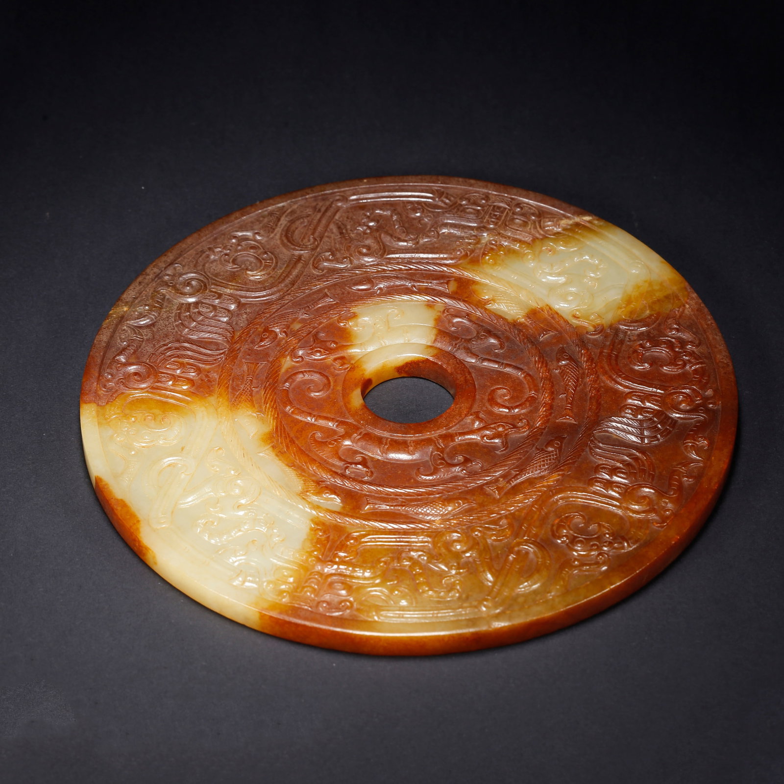 A HETIAN JADE BI DISC (1 of 10)