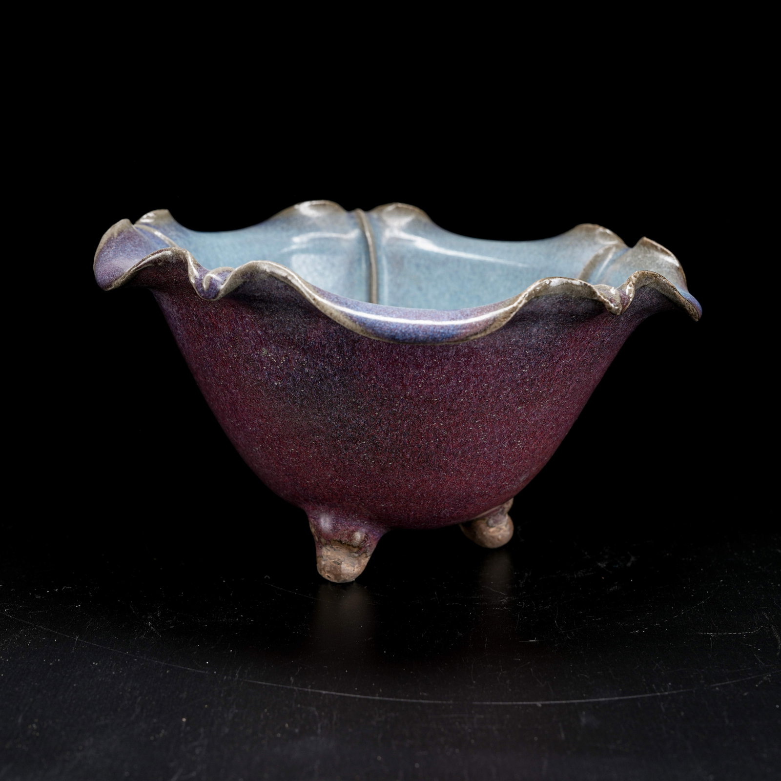 A JUN KILN LOBED WASHER (1 of 9)