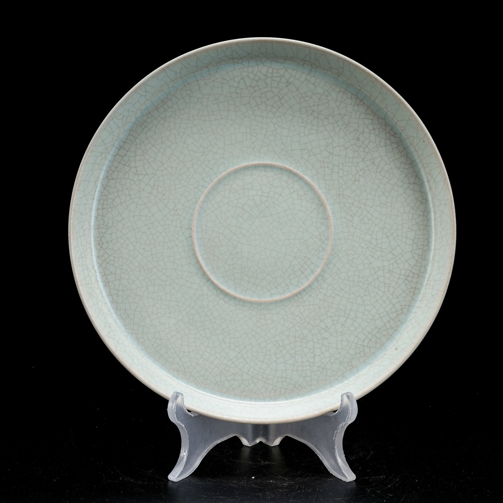 A RU KILN INCENSE TRAY: Ru Kiln Incense Tray