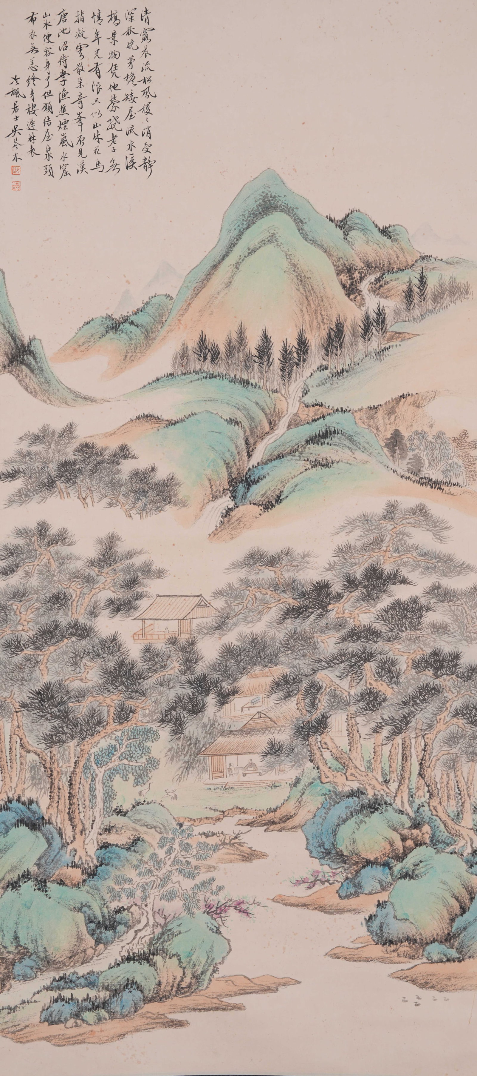 A LANDSCAPE PAINTING ON PAPER BY WU QINMU.吳琴木 (1 of 11)