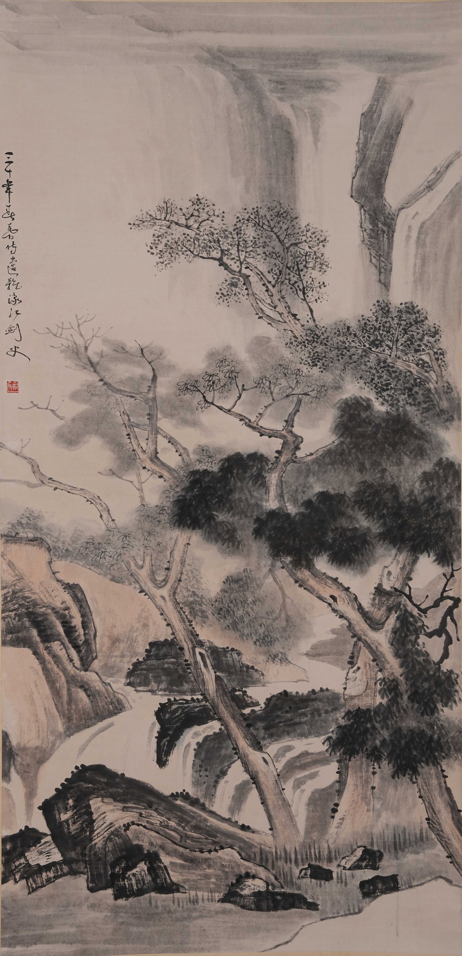 A LANDSCAPE PAINTING ON PAPER BY GAO JIANFU.高劍父 (1 of 9)