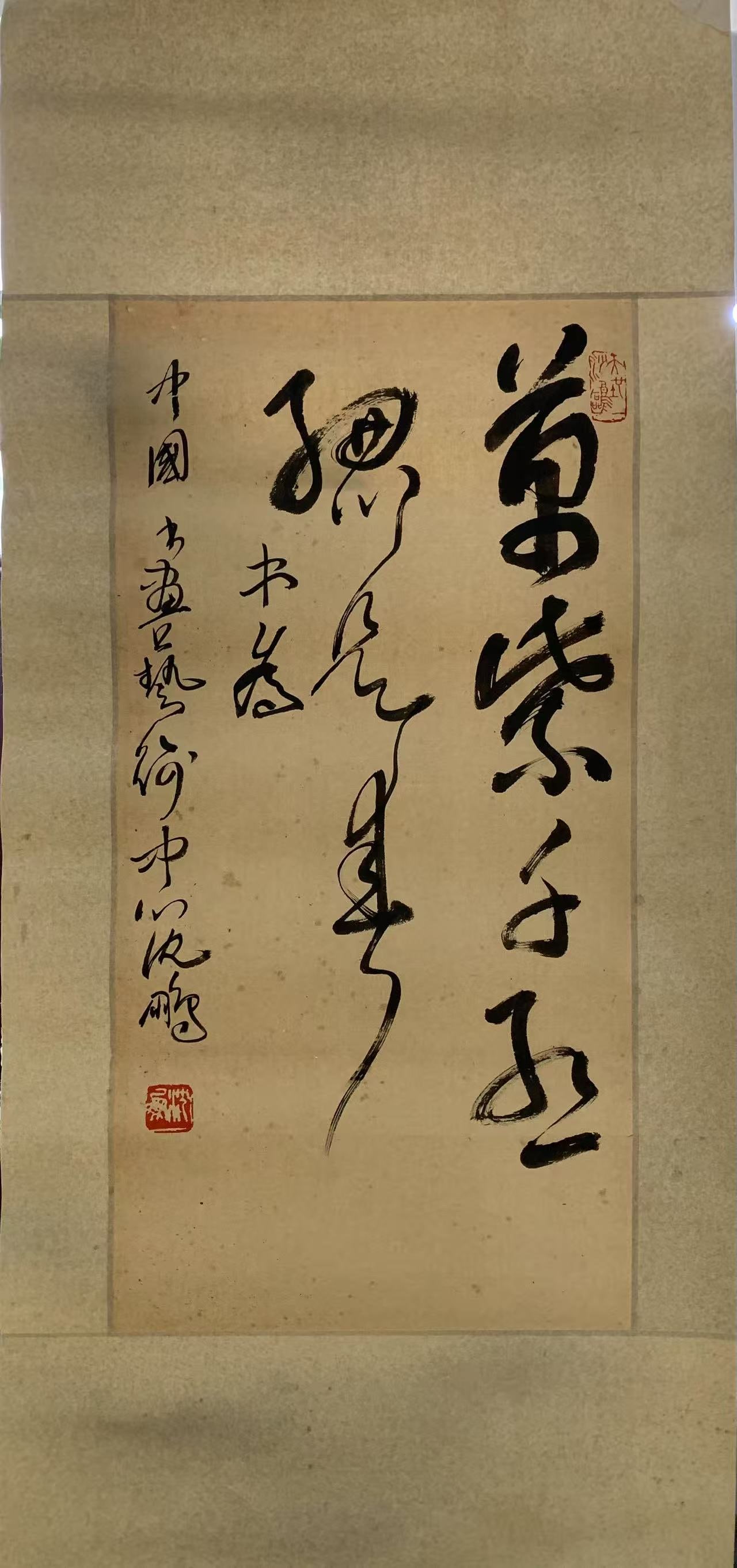 A CALLIGRAPHY ON PAPER BY SHEN PENG.沈鵬 (1 of 6)