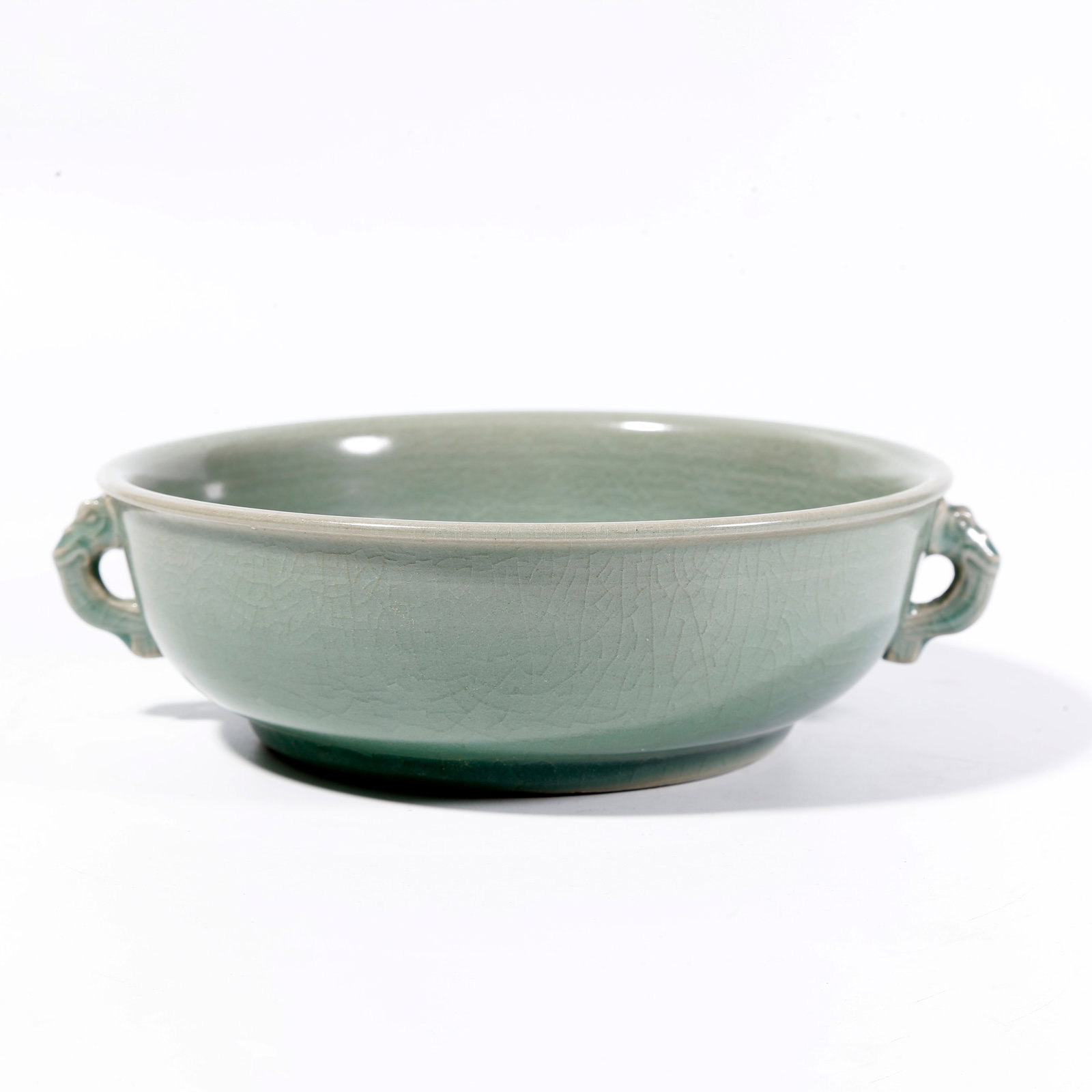 A DOUBLE-HANDLED WASHER FROM LONGQUAN KILN (1 of 8)