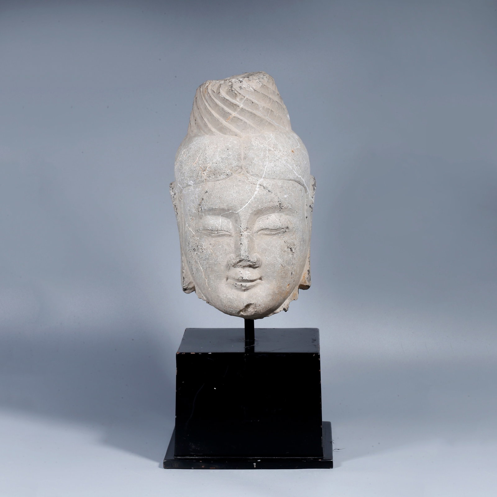 A STONE BUDDHA HEAD (1 of 10)