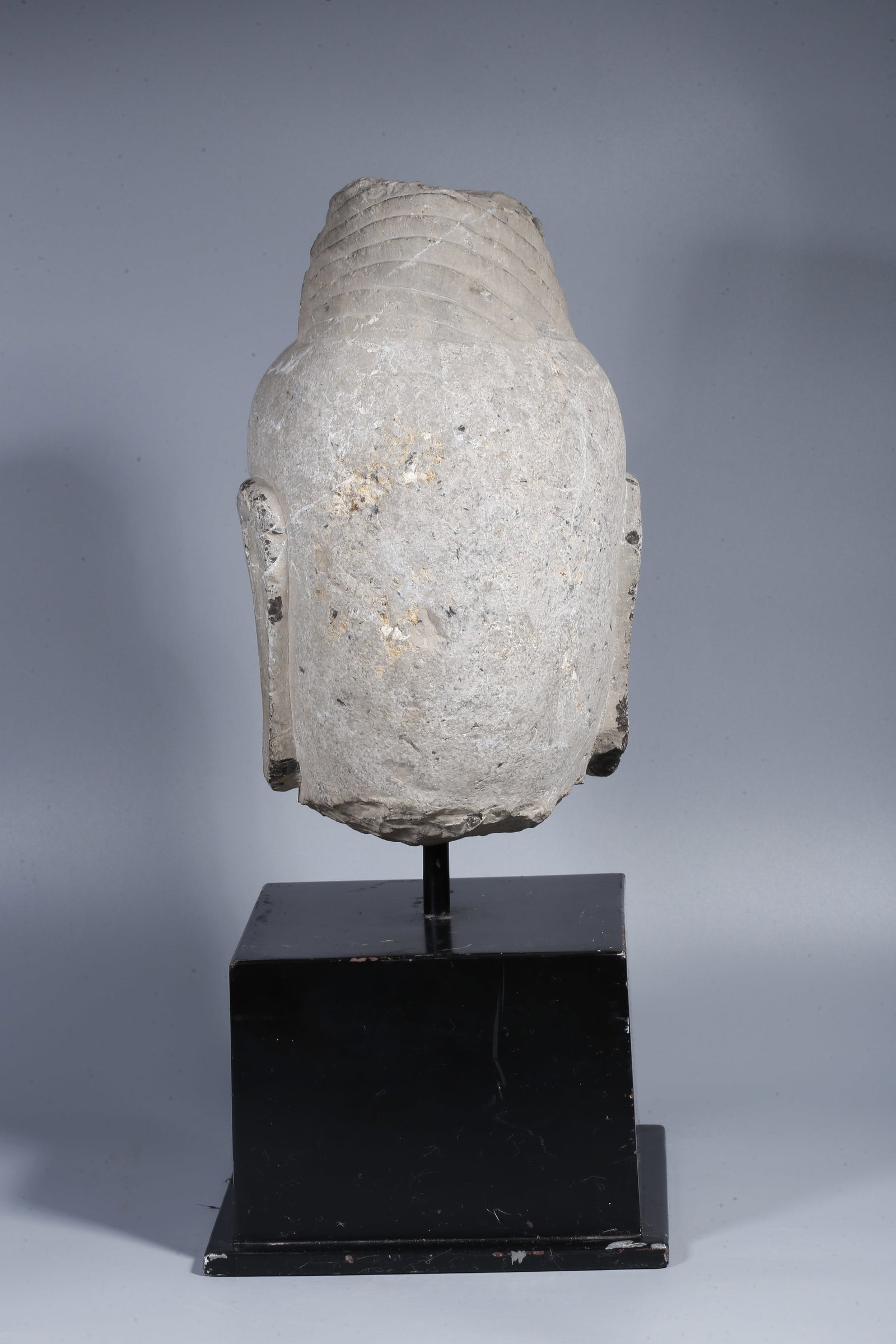 A STONE BUDDHA HEAD - 7