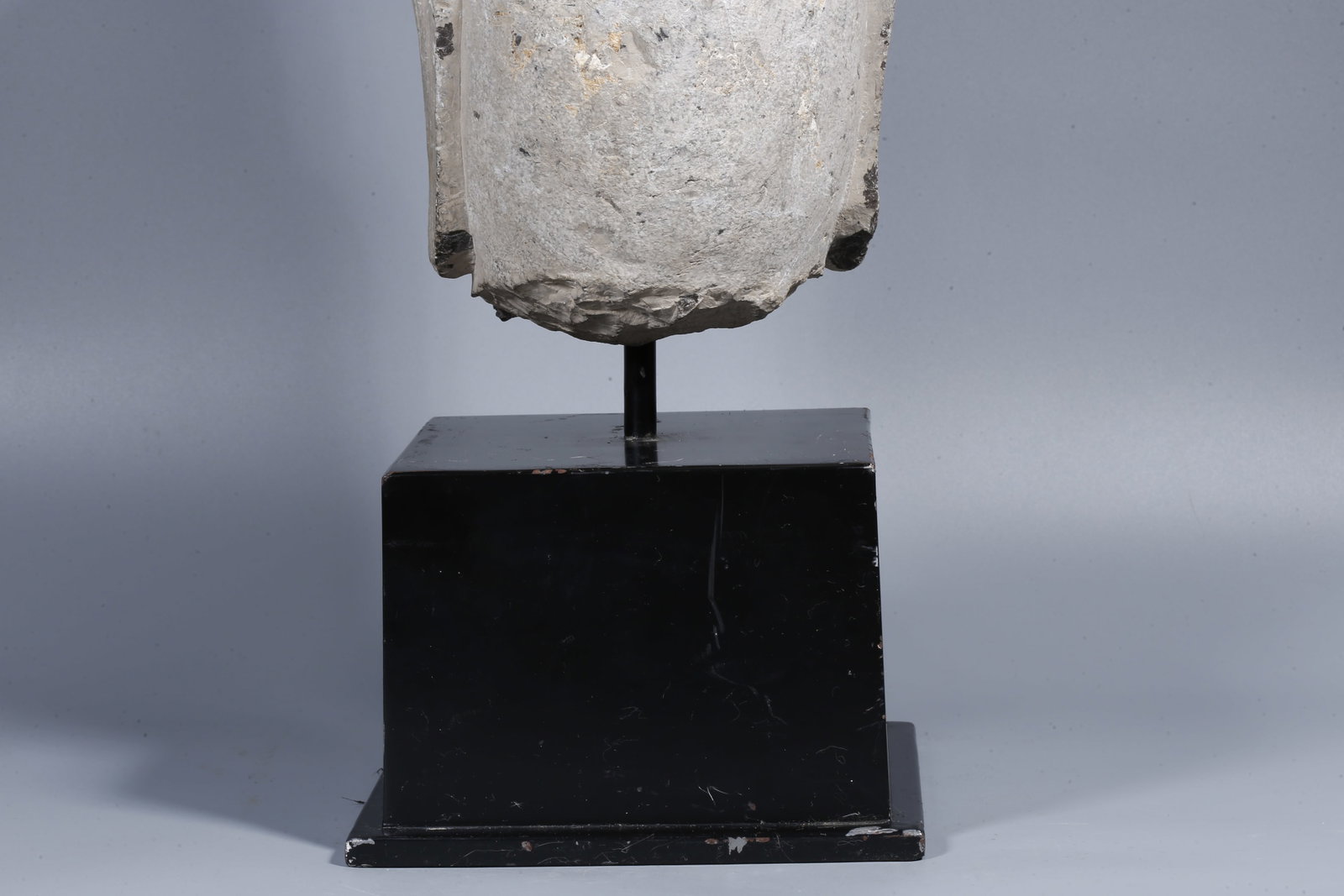 A STONE BUDDHA HEAD - 9