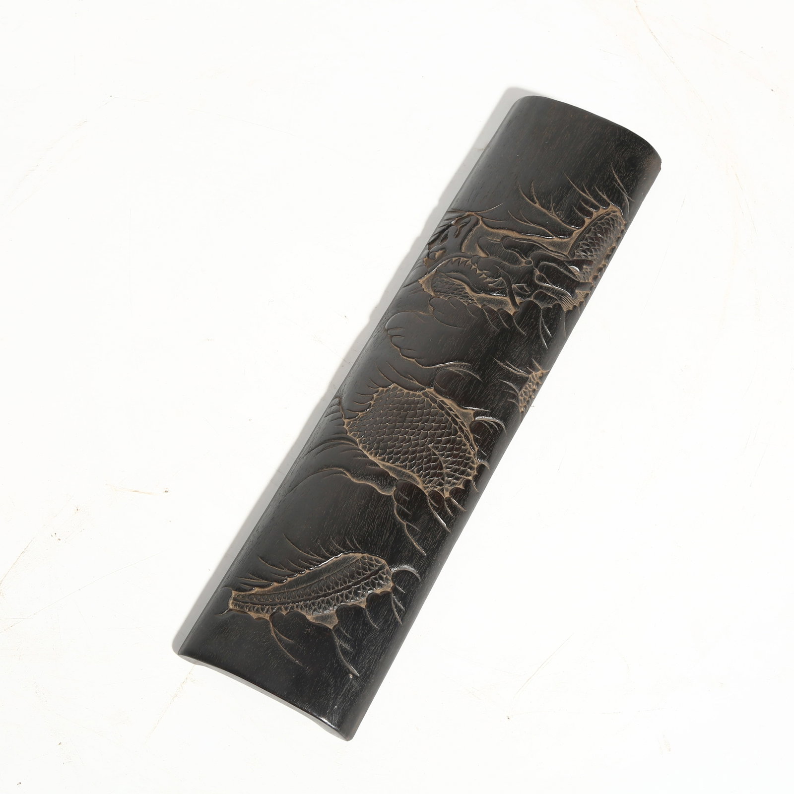 A ZITAN ARMREST WITH CLOUD AND DRAGON PATTERN (1 of 6)