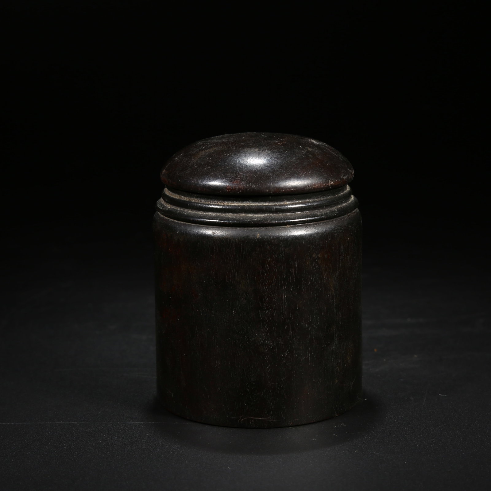 A ZITAN WOOD TEA CADDY (1 of 8)