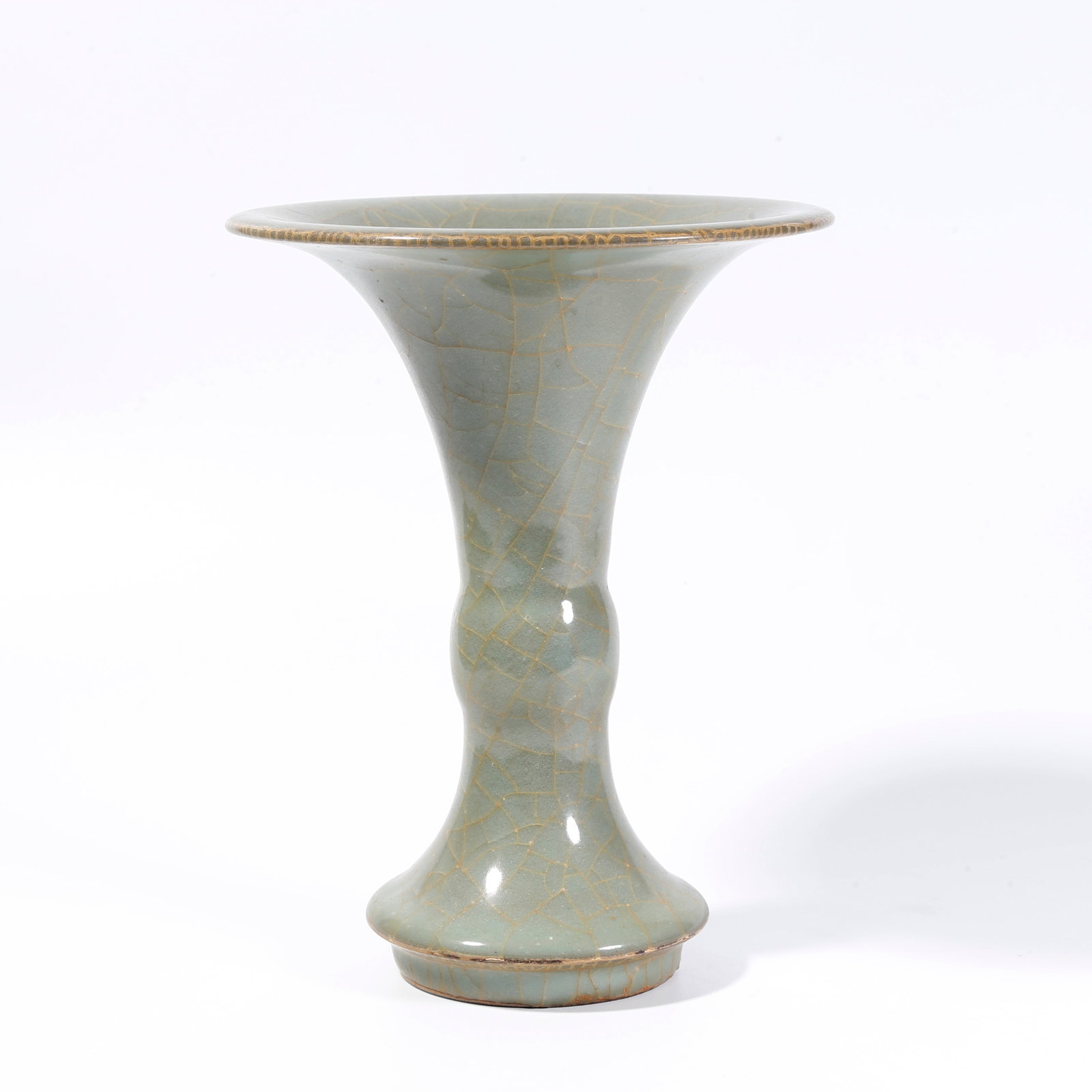 A HU VASE FROM GUAN KILN: Hu Vase from Guan Kiln